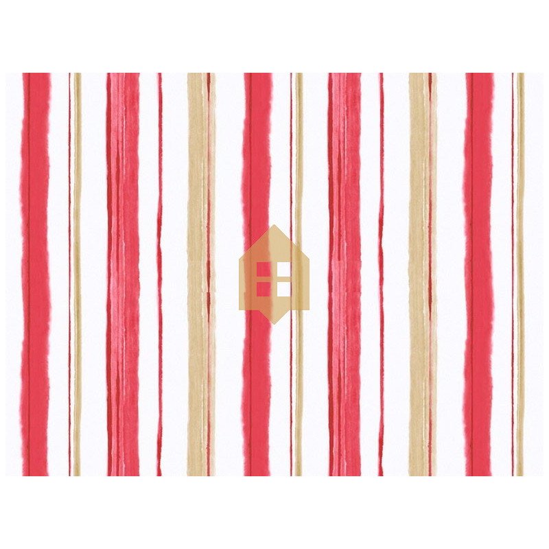 Papel Vinilico Blossom 59338080 Rayas Acuarela  Fresa y Arena