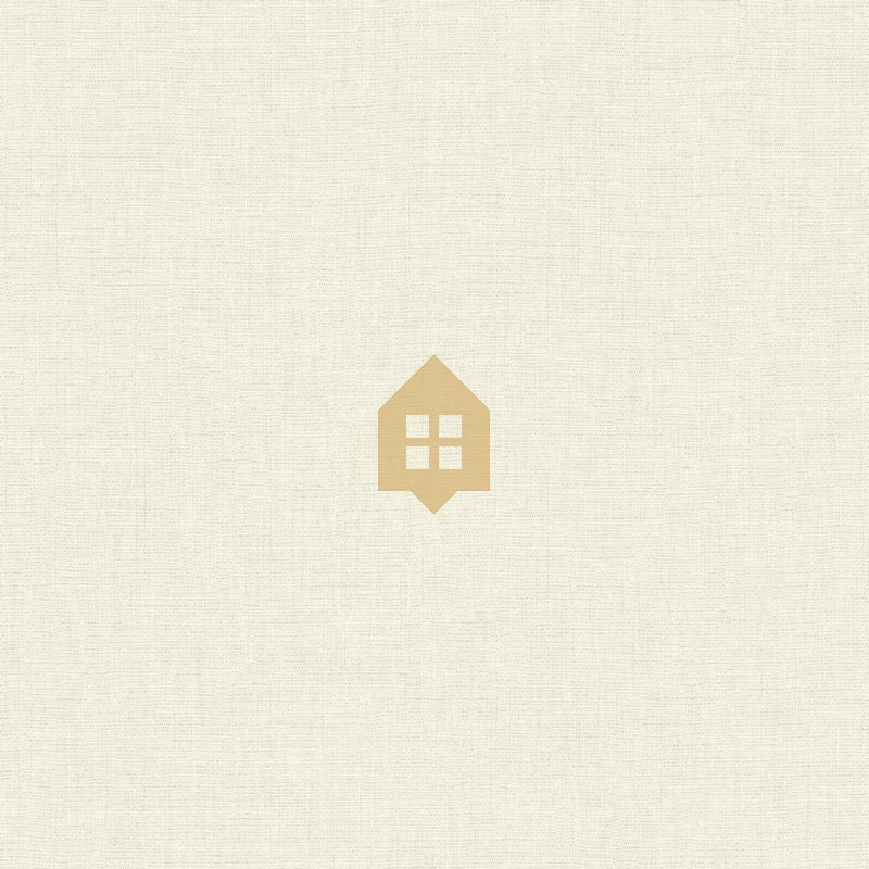 Papel pintado blanco tiza, con textura de lino jaspeado, modelo Caractere de Casadeco