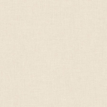 Papel pintado blanco algodón, con textura de lino jaspeado, modelo Caractere de Casadeco