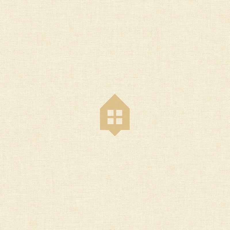 Papel pintado crema beige, con textura de lino jaspeado, modelo Caractere de Casadeco