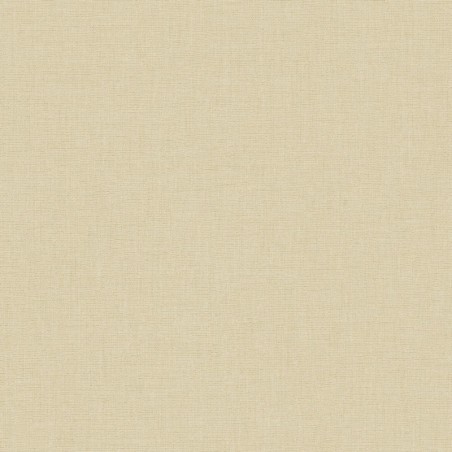 Papel pintado beige cordón, con textura de lino jaspeado, modelo Caractere de Casadeco