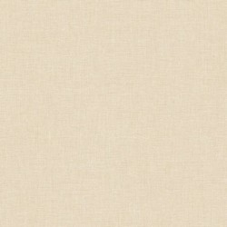 Papel pintado beige champán, con textura de lino jaspeado, modelo Caractere de Casadeco