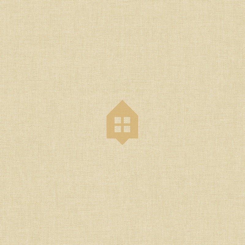 Papel pintado beige paja, con textura de lino jaspeado, modelo Caractere de Casadeco