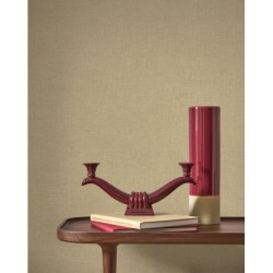 Papel pintado arcilla, con textura de lino jaspeado, modelo Caractere de Casadeco