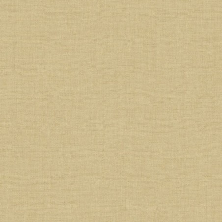 Papel pintado beige gamuza, con textura de lino jaspeado, modelo Caractere de Casadeco