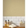 Papel pintado beige gamuza, con textura de lino jaspeado, modelo Caractere de Casadeco