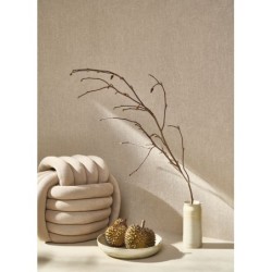 Papel pintado topo, con textura de lino jaspeado, modelo Caractere de Casadeco