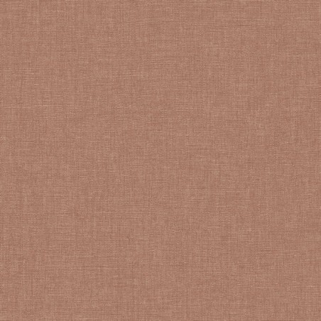 Papel pintado moca, con textura de lino jaspeado, modelo Caractere de Casadeco