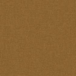 Papel pintado beige coñac, con textura de lino jaspeado, modelo Caractere de Casadeco