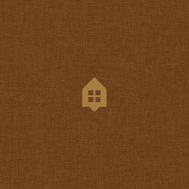 Papel pintado avellana, con textura de lino jaspeado, modelo Caractere de Casadeco