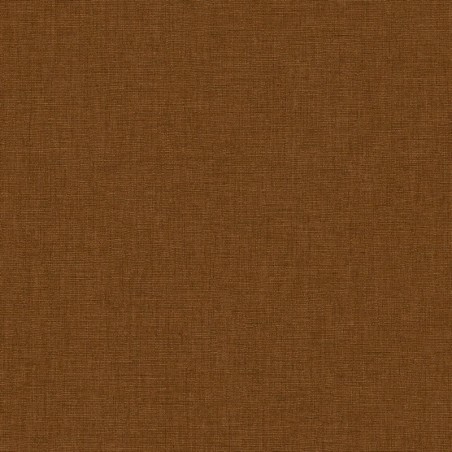 Papel pintado avellana, con textura de lino jaspeado, modelo Caractere de Casadeco