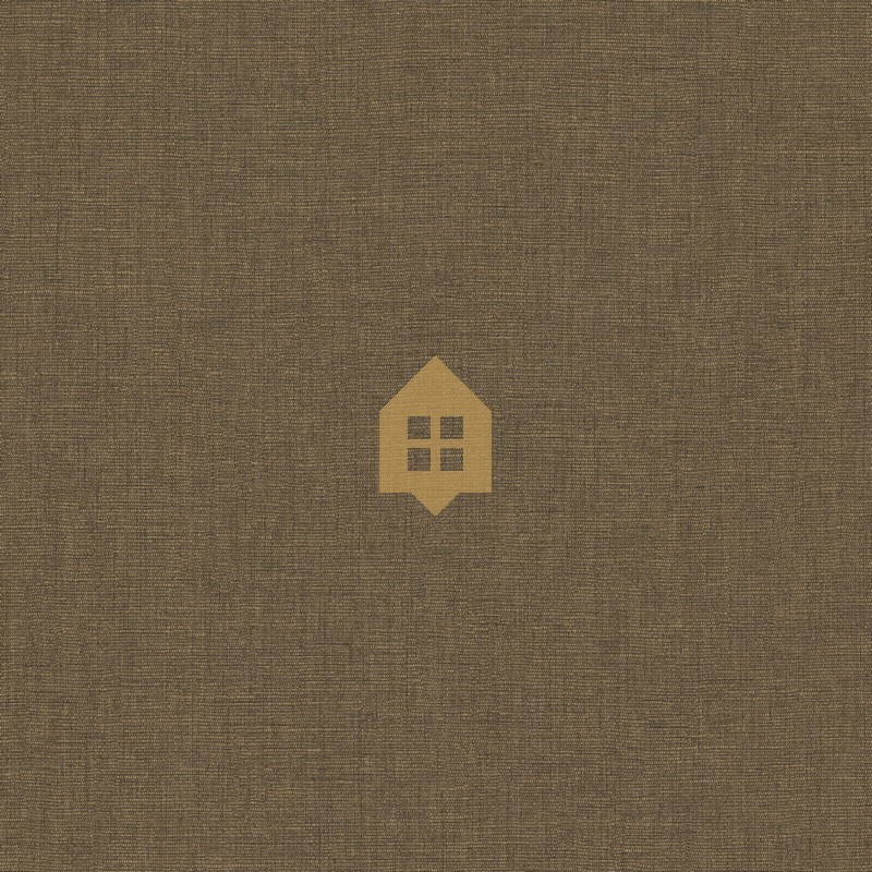 Papel pintado cacao, con textura de lino jaspeado, modelo Caractere de Casadeco