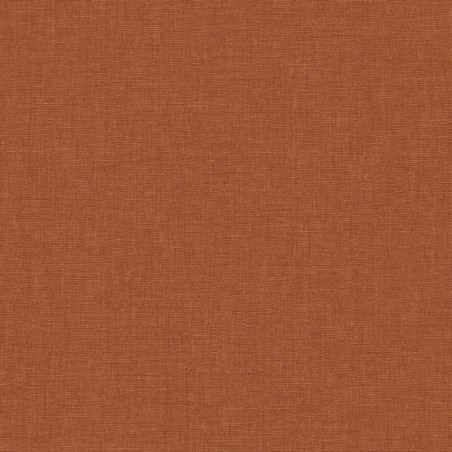 Papel pintado óxido, con textura de lino jaspeado, modelo Caractere de Casadeco