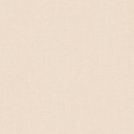 Papel pintado rosa nude, con textura de lino jaspeado, modelo Caractere de Casadeco