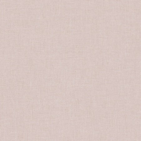 Papel pintado violeta empolvado, con textura de lino jaspeado, modelo Caractere de Casadeco