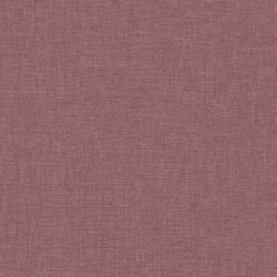 Papel pintado berenjena, con textura de lino jaspeado, modelo Caractere de Casadeco