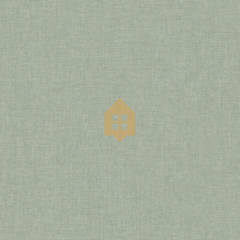 Papel pintado celadón, con textura de lino jaspeado, modelo Caractere de Casadeco