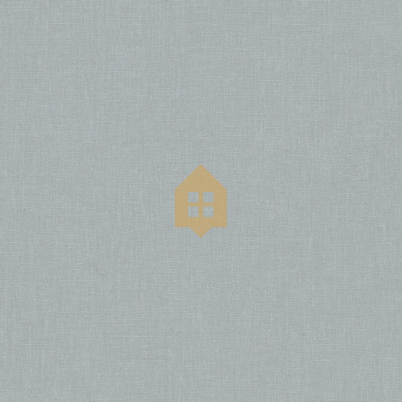 Papel pintado azul horizonte, con textura de lino jaspeado, modelo Caractere de Casadeco