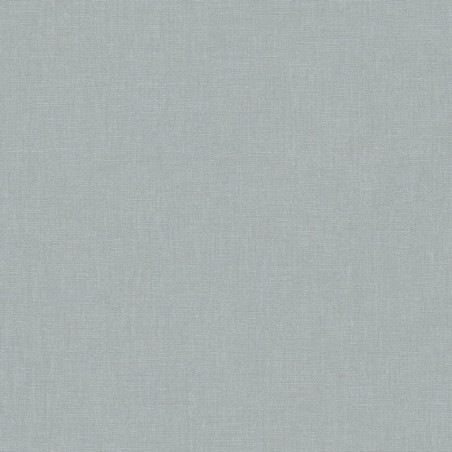 Papel pintado azul horizonte, con textura de lino jaspeado, modelo Caractere de Casadeco