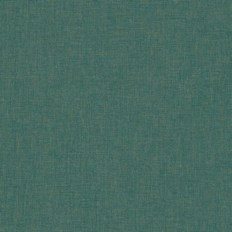 Papel pintado azul eléctrico, con textura de lino jaspeado, modelo Caractere de Casadeco