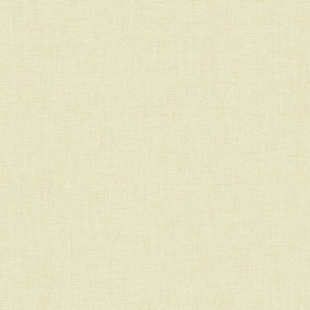 Papel pintado verde almendra, con textura de lino jaspeado, modelo Caractere de Casadeco