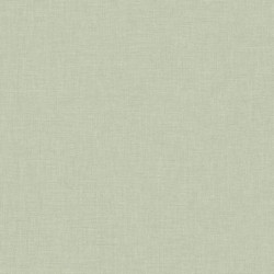 Papel pintado verde opalino, con textura de lino jaspeado, modelo Caractere de Casadeco