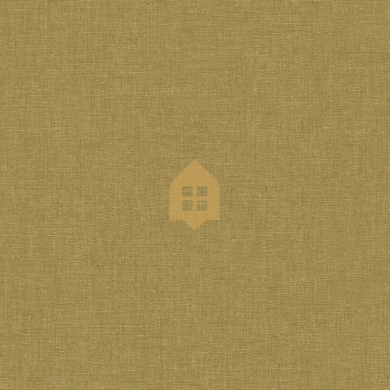 Papel pintado verde oliva, con textura de lino jaspeado, modelo Caractere de Casadeco