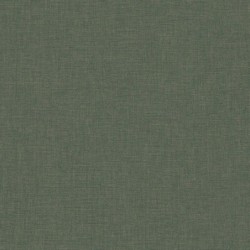 Papel pintado verde Nilo, con textura de lino jaspeado, modelo Caractere de Casadeco