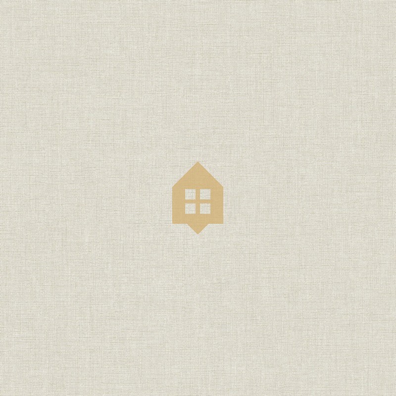 Papel pintado gris pluma, con textura de lino jaspeado, modelo Caractere de Casadeco