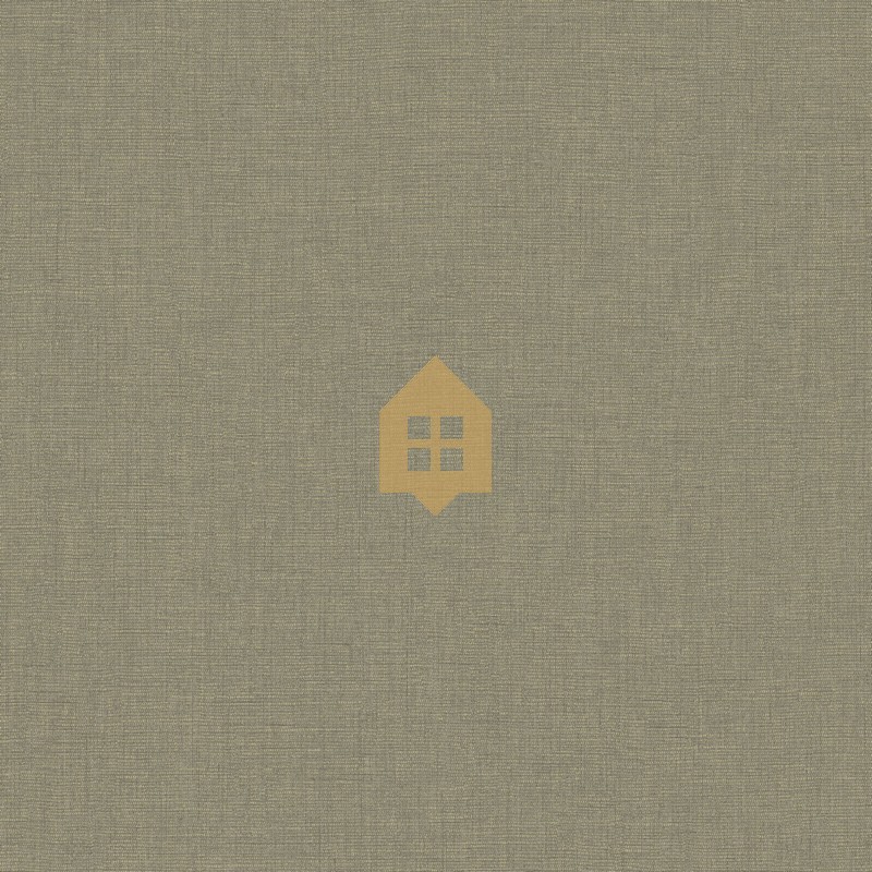 Papel pintado gris elefante, con textura de lino jaspeado, modelo Caractere de Casadeco