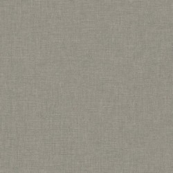 Papel pintado gris ratón, con textura de lino jaspeado, modelo Caractere de Casadeco