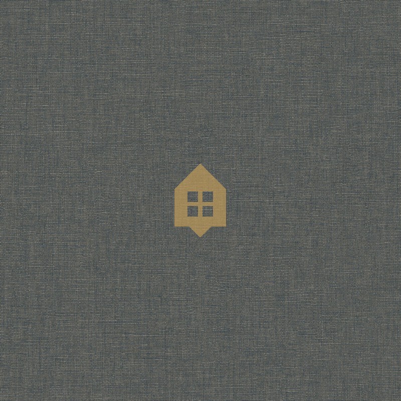 Papel pintado gris pizarra, con textura de lino jaspeado, modelo Caractere de Casadeco