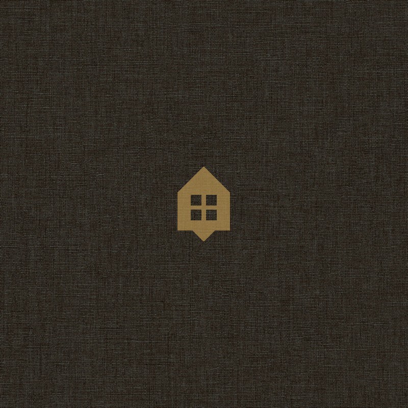 Papel pintado negro regaliz, con textura de lino jaspeado, modelo Caractere de Casadeco