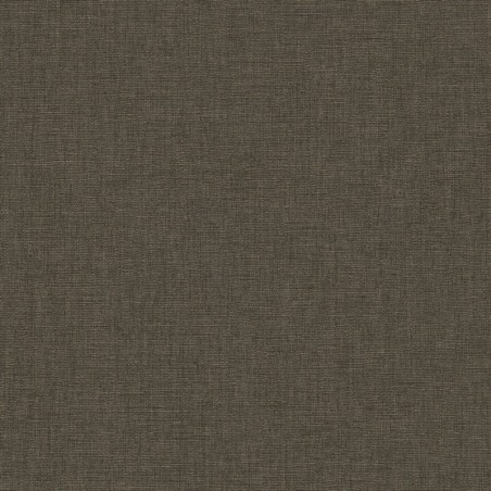 Papel pintado negro carbón, con textura de lino jaspeado, modelo Caractere de Casadeco