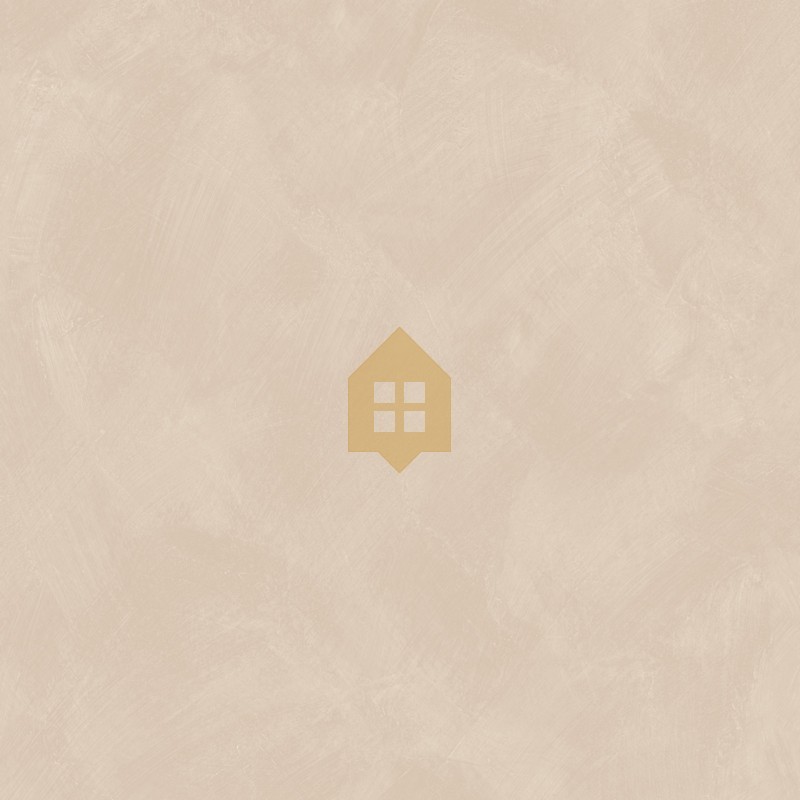 Papel pintado café con leche con efecto de cal natural y textura mate, colección Chalk de Caselio.