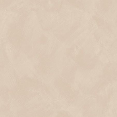 Papel pintado café con leche con efecto de cal natural y textura mate, colección Chalk de Caselio.