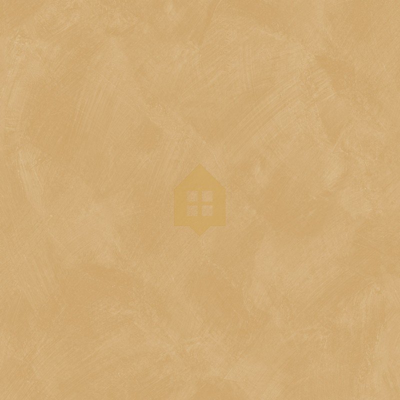 Papel pintado beige tostado con efecto de cal natural y textura mate, colección Chalk de Caselio.