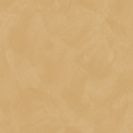 Papel pintado beige tostado con efecto de cal natural y textura mate, colección Chalk de Caselio.