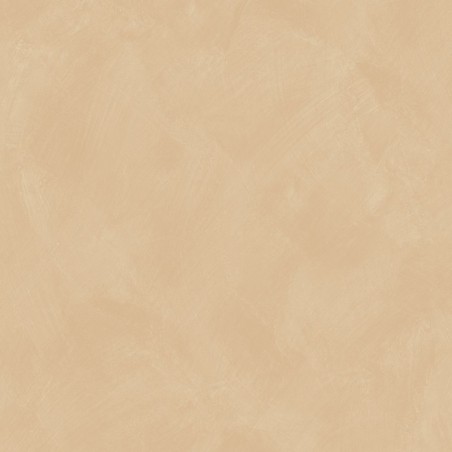 Papel pintado champán con efecto de cal natural y textura mate, colección Chalk de Caselio.