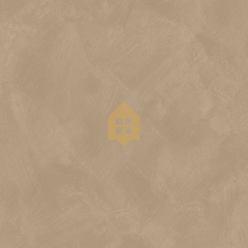 Papel pintado praliné con efecto de cal natural y textura mate, colección Chalk de Caselio.