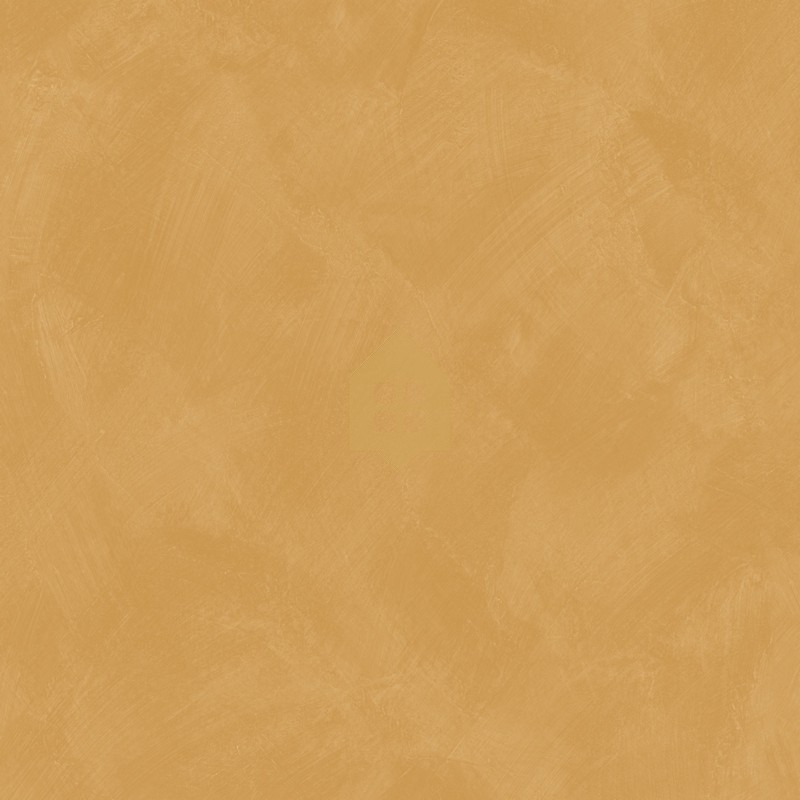 Papel pintado ocre con efecto de cal natural y textura mate, colección Chalk de Caselio.