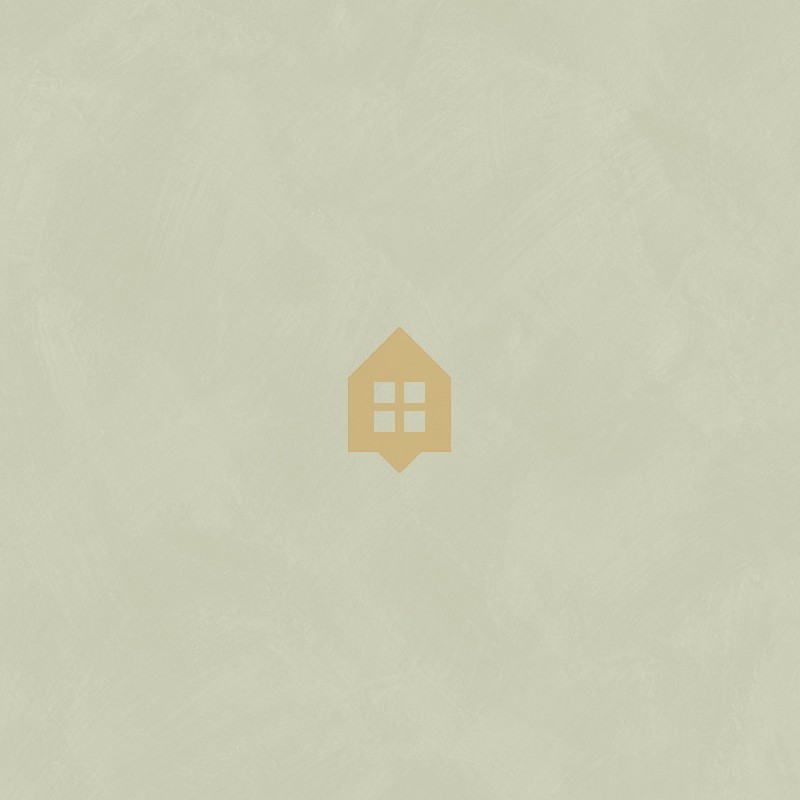 Papel pintado verde agua con efecto de cal natural y textura mate, colección Chalk de Caselio.