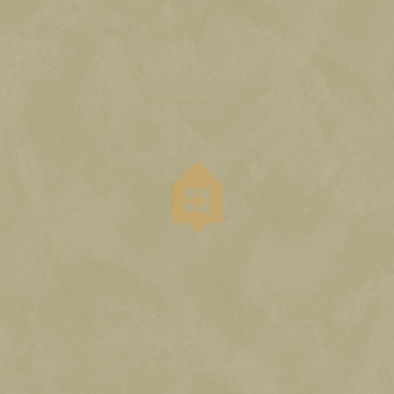 Papel pintado verde grisáceo con efecto de cal natural y textura mate, colección Chalk de Caselio.