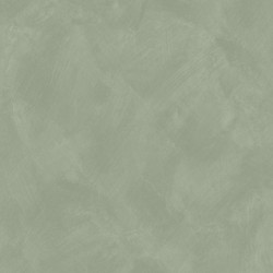 Papel pintado verde eucalipto con efecto de cal natural y textura mate, colección Chalk de Caselio.