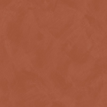 Papel pintado tierra de Siena con efecto de cal natural y textura mate, colección Chalk de Caselio.