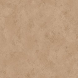 Papel pintado capuchino y cobre con textura efecto cal y acabado metalizado luminoso, colección Chalk.