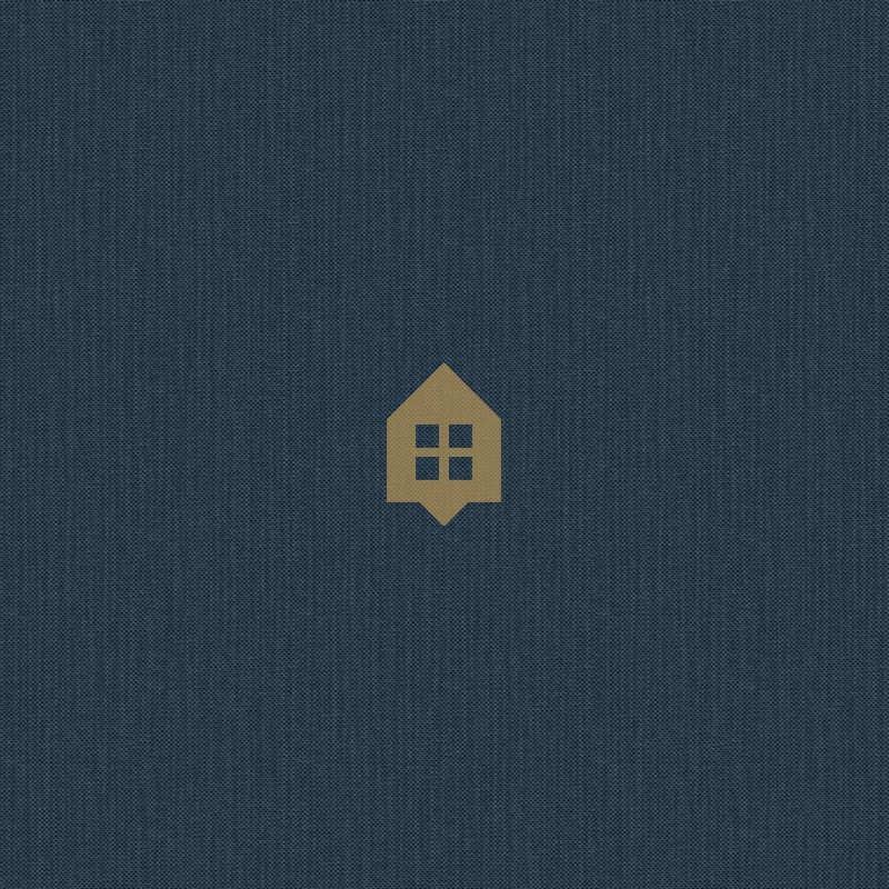 Papel pintado Natte 2 azul vaquero, con textura de efecto tejido a mano y acabado vinílico de Caselio.