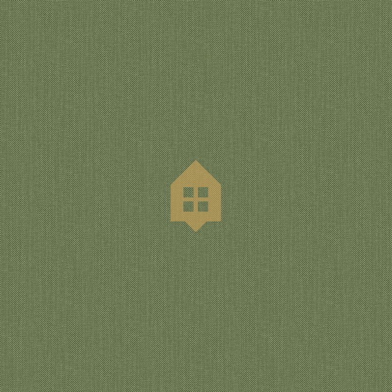 Papel pintado Natte 2 verde eucalipto, con textura de efecto tejido a mano y acabado vinílico de Caselio.