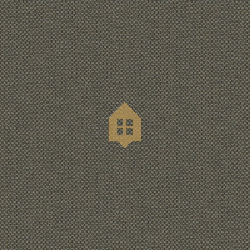 Papel pintado Natte 2 azul noche y dorado, con textura de efecto tejido a mano, toques metálicos y acabado vinílico.