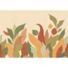Mural panorámico Lumea de Caselio con diseño de paisaje botánico envolvente y estilizado, colección Elea.